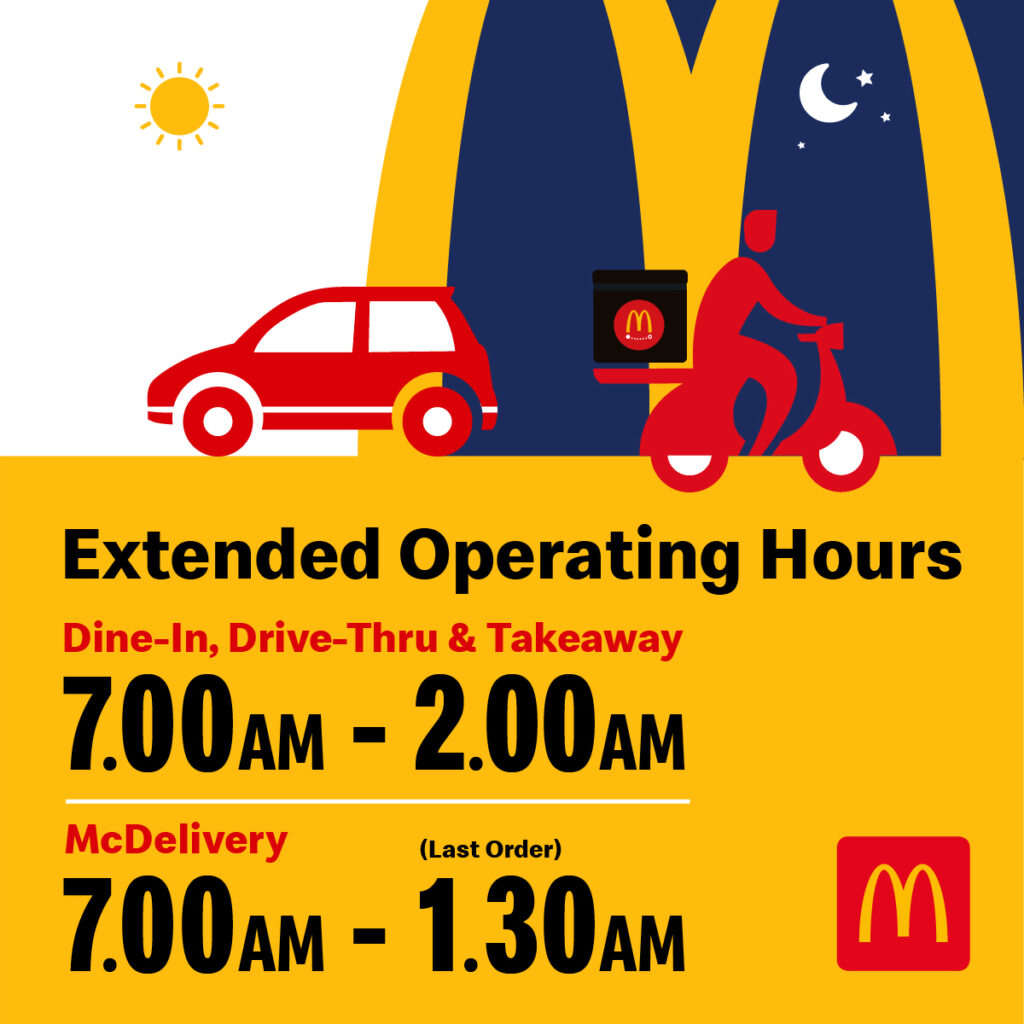McDonald宣布即日起营业至凌晨2点- Kuchingtalk 古晋大小事